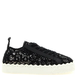 Black Polyamide Low Top Sneakers