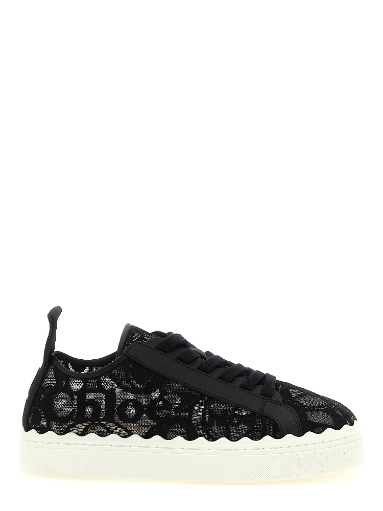 Black Polyamide Low Top Sneakers