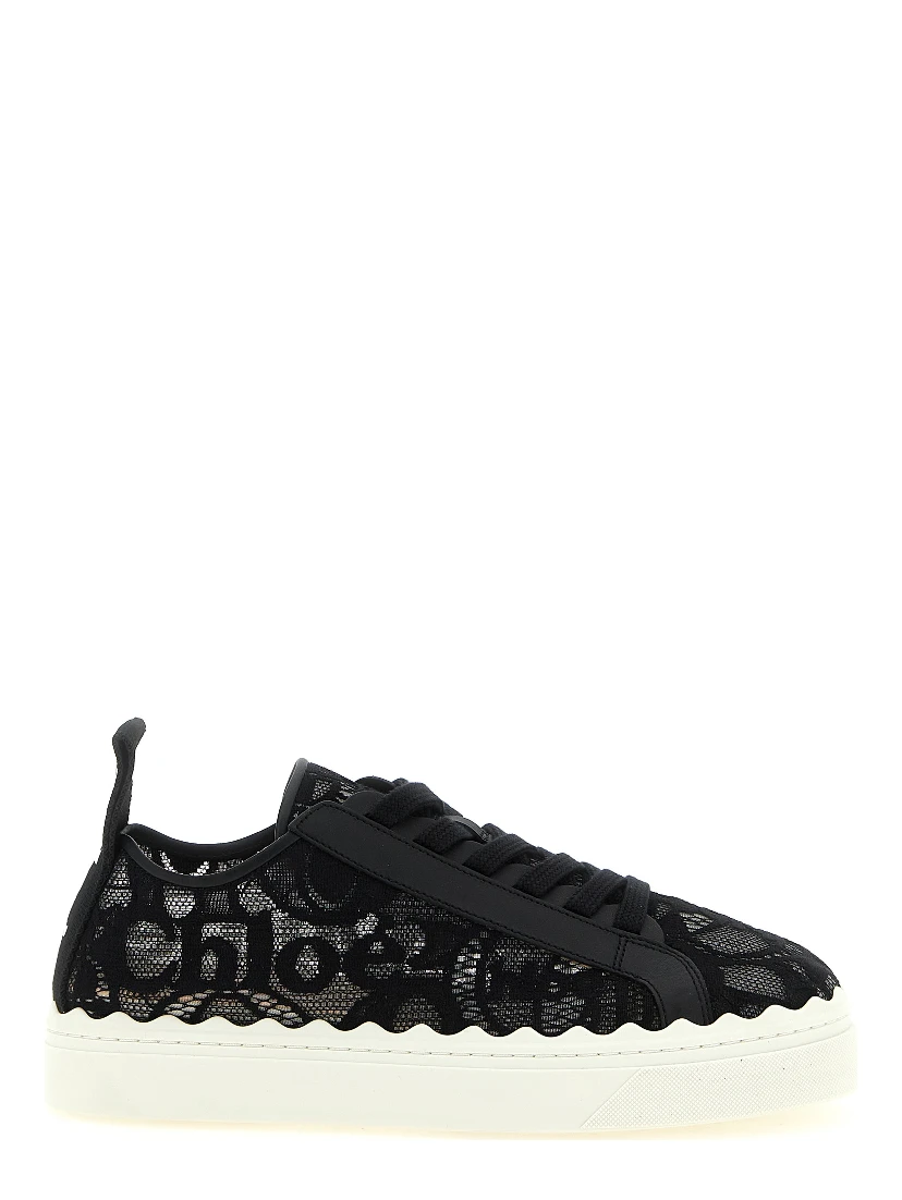 Black Polyamide Low Top Sneakers