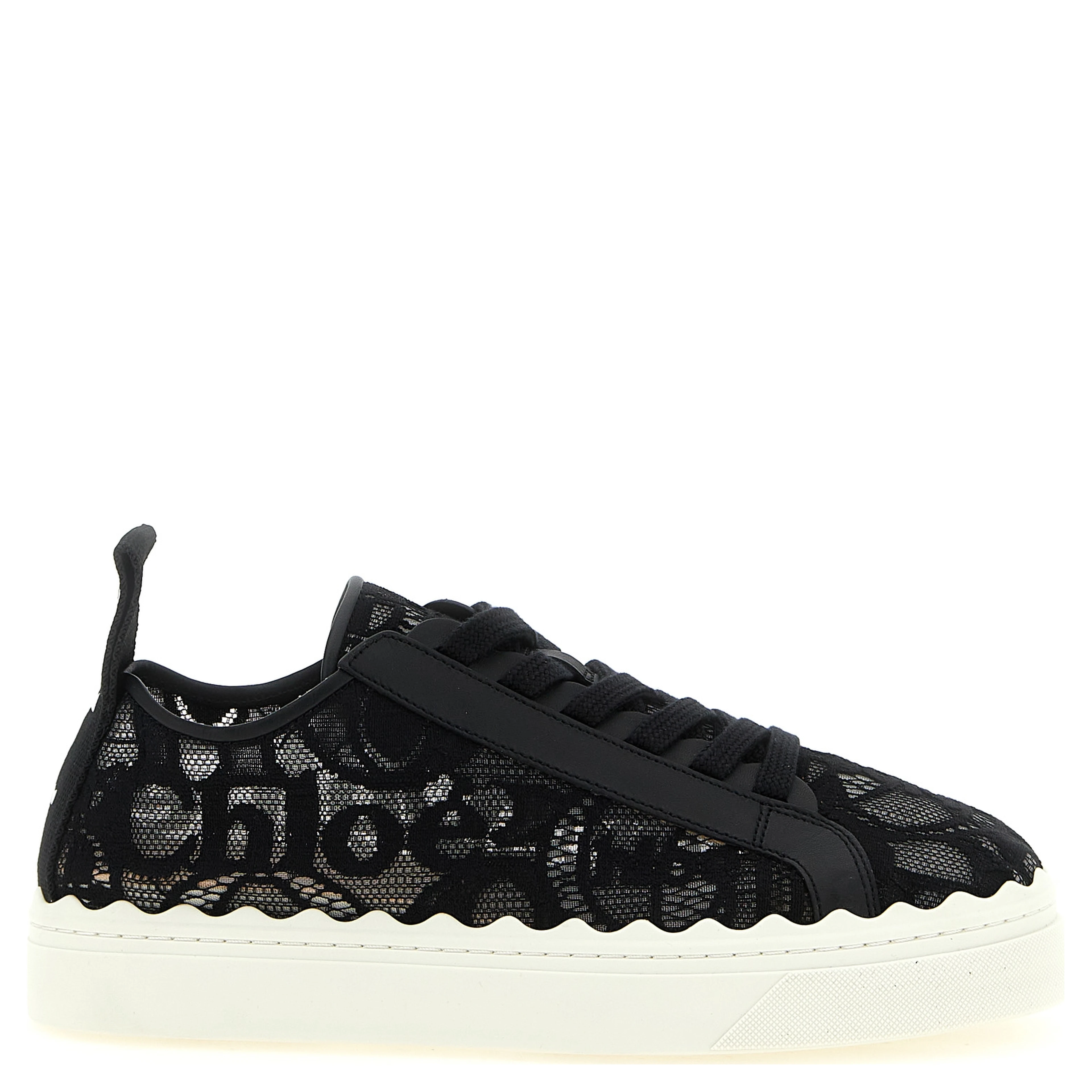 Black Polyamide Low Top Sneakers