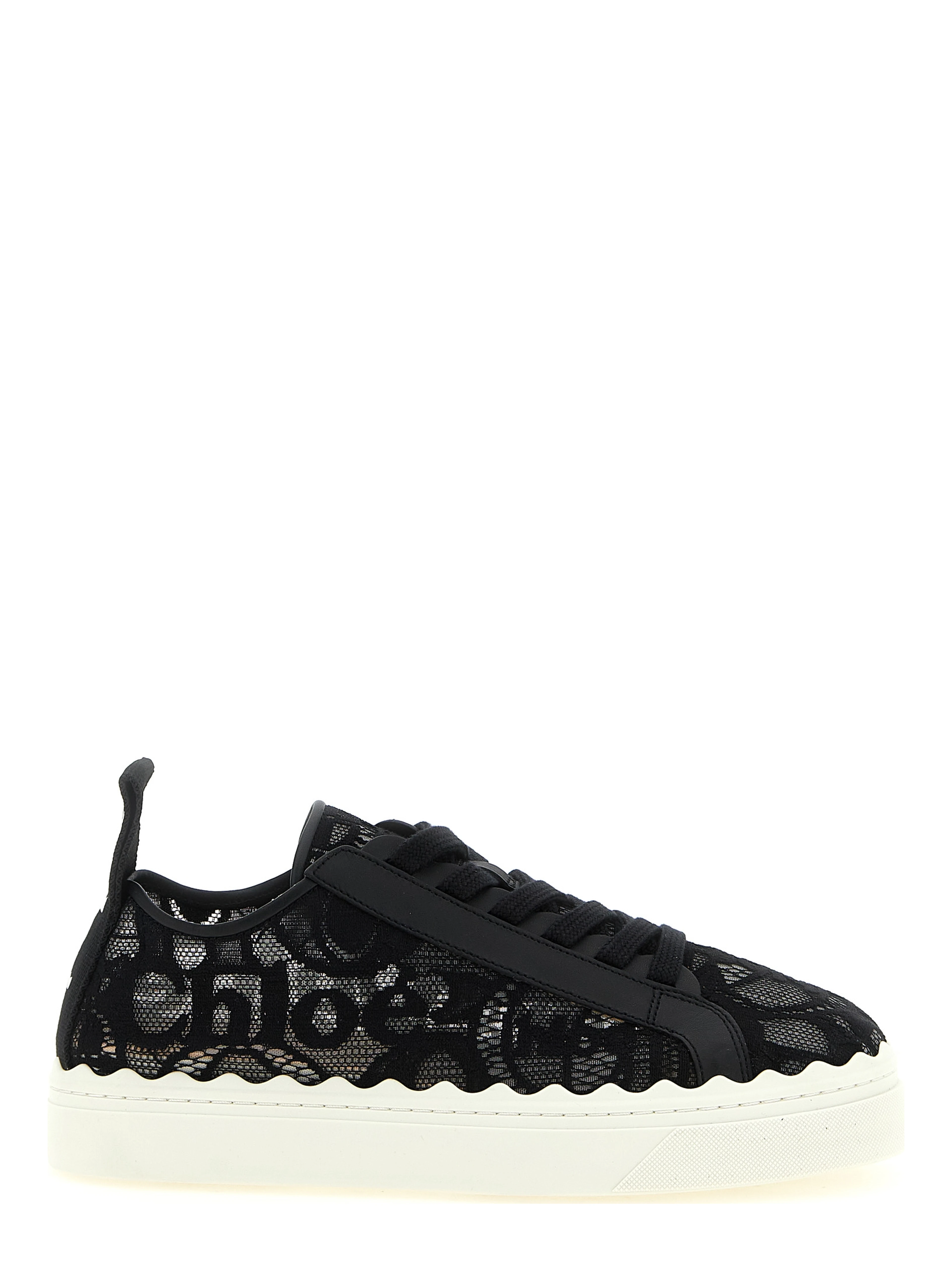 Black Polyamide Low Top Sneakers