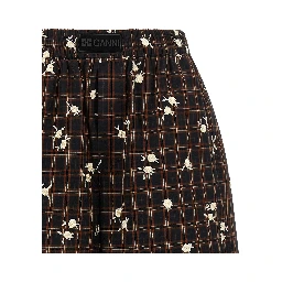 Brown Organic Cotton Bermuda Shorts