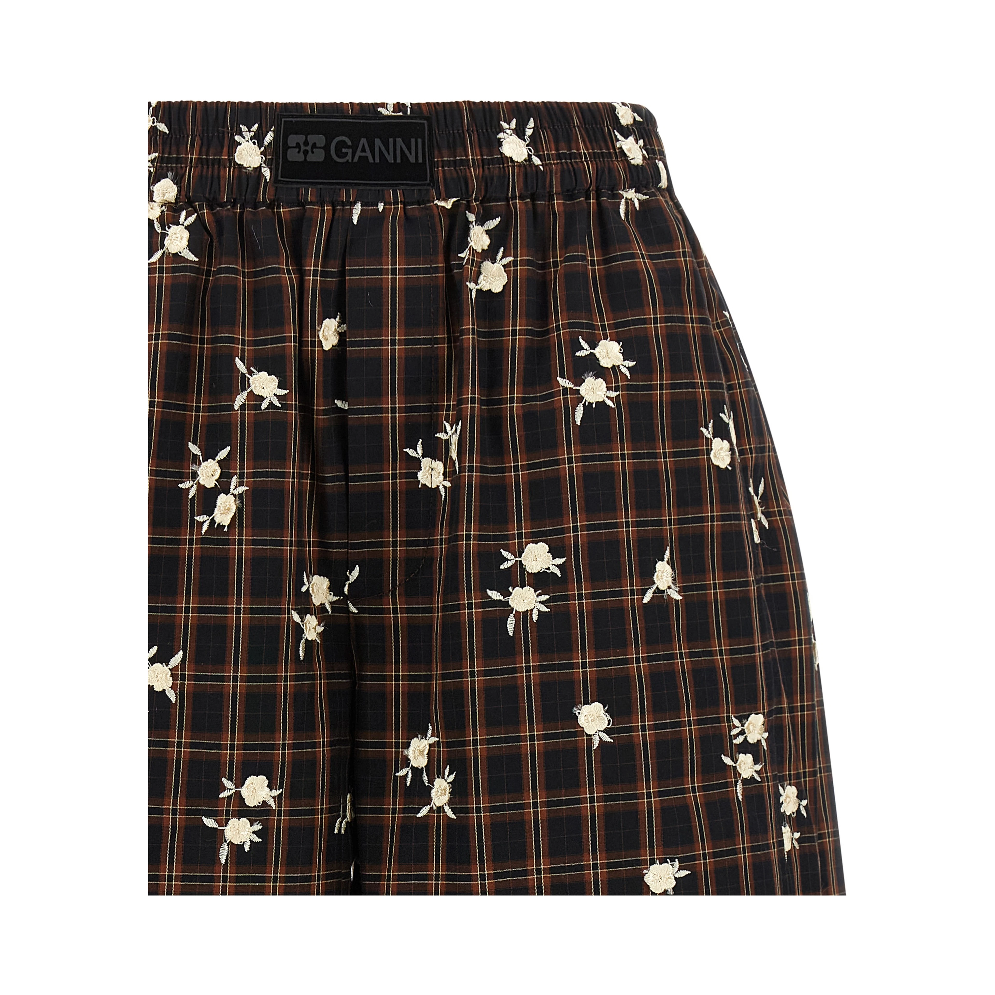 Brown Organic Cotton Bermuda Shorts