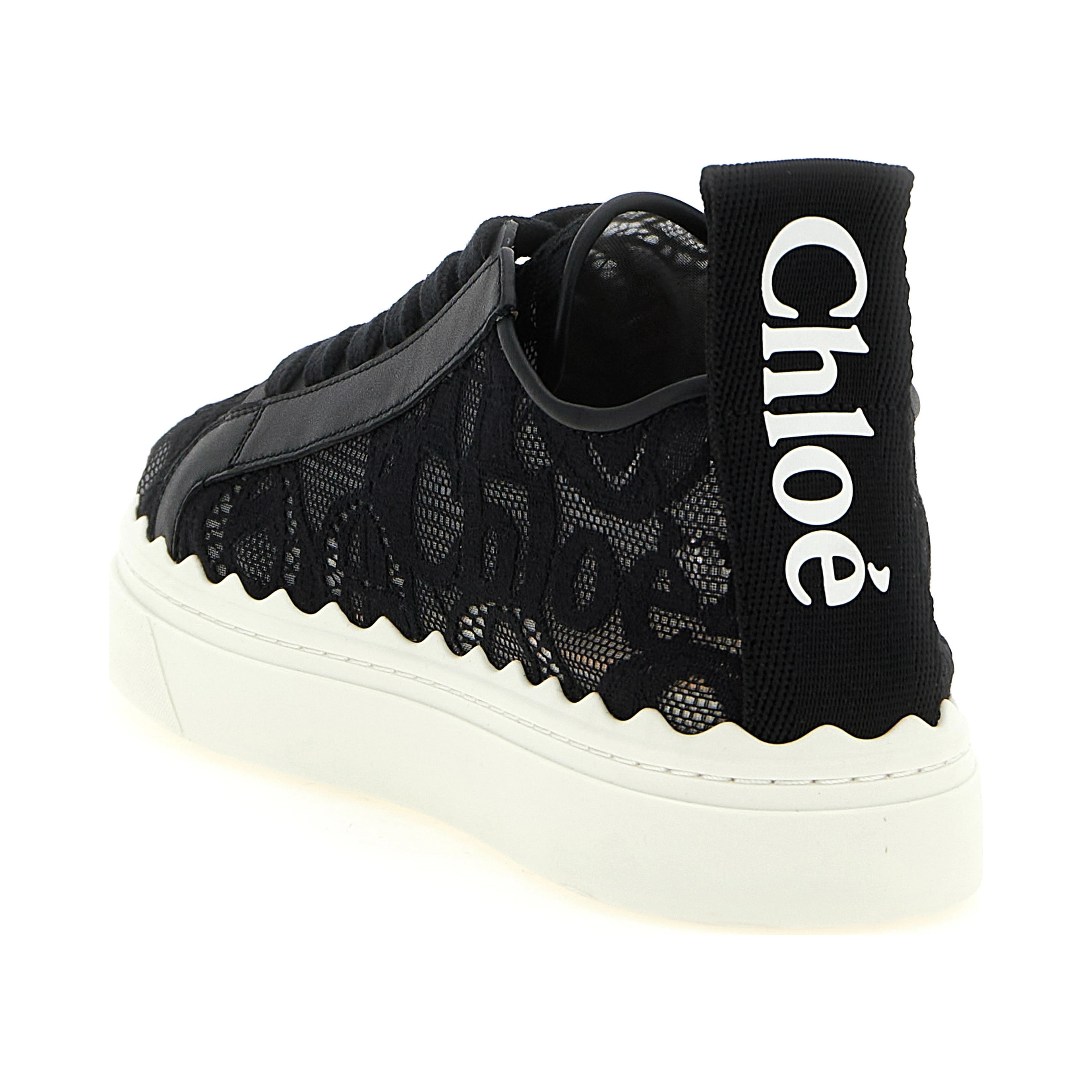 Black Polyamide Low Top Sneakers