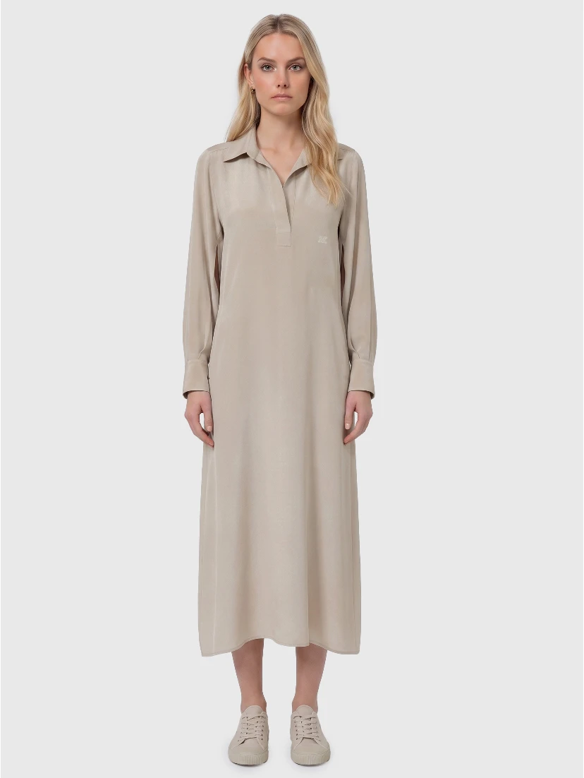 Gambero silk polo dress