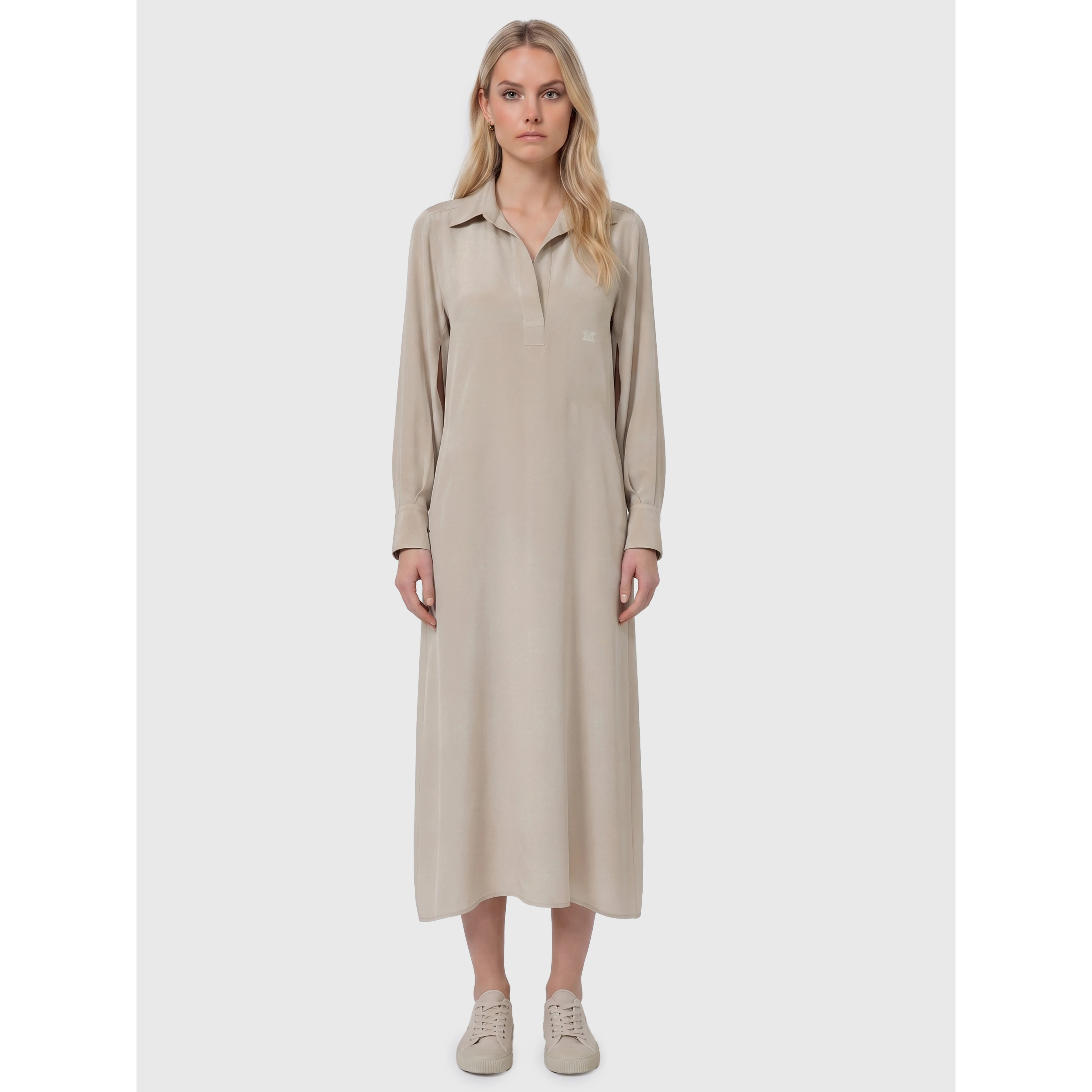 Gambero silk polo dress