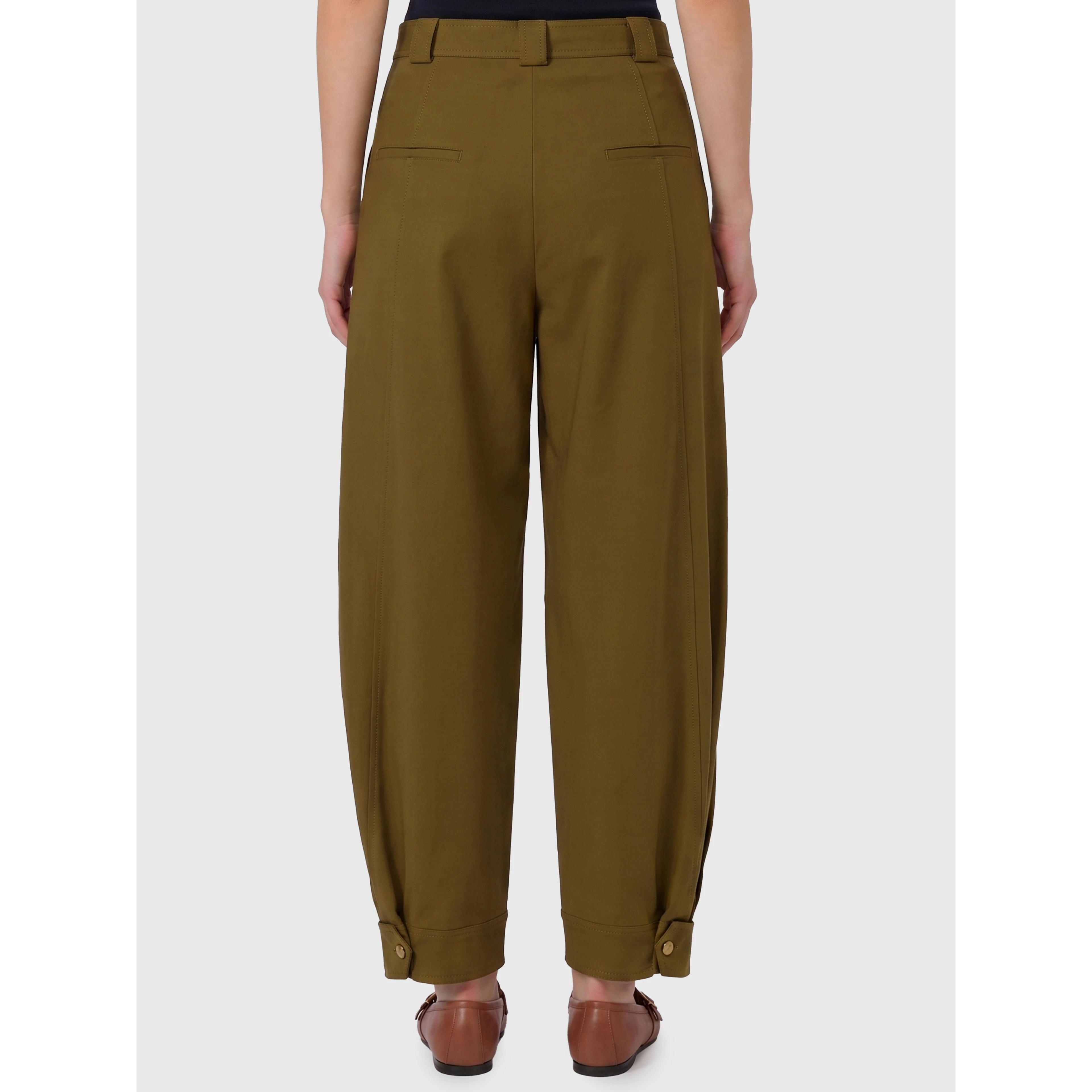 Adorni stretch cotton canvas trousers