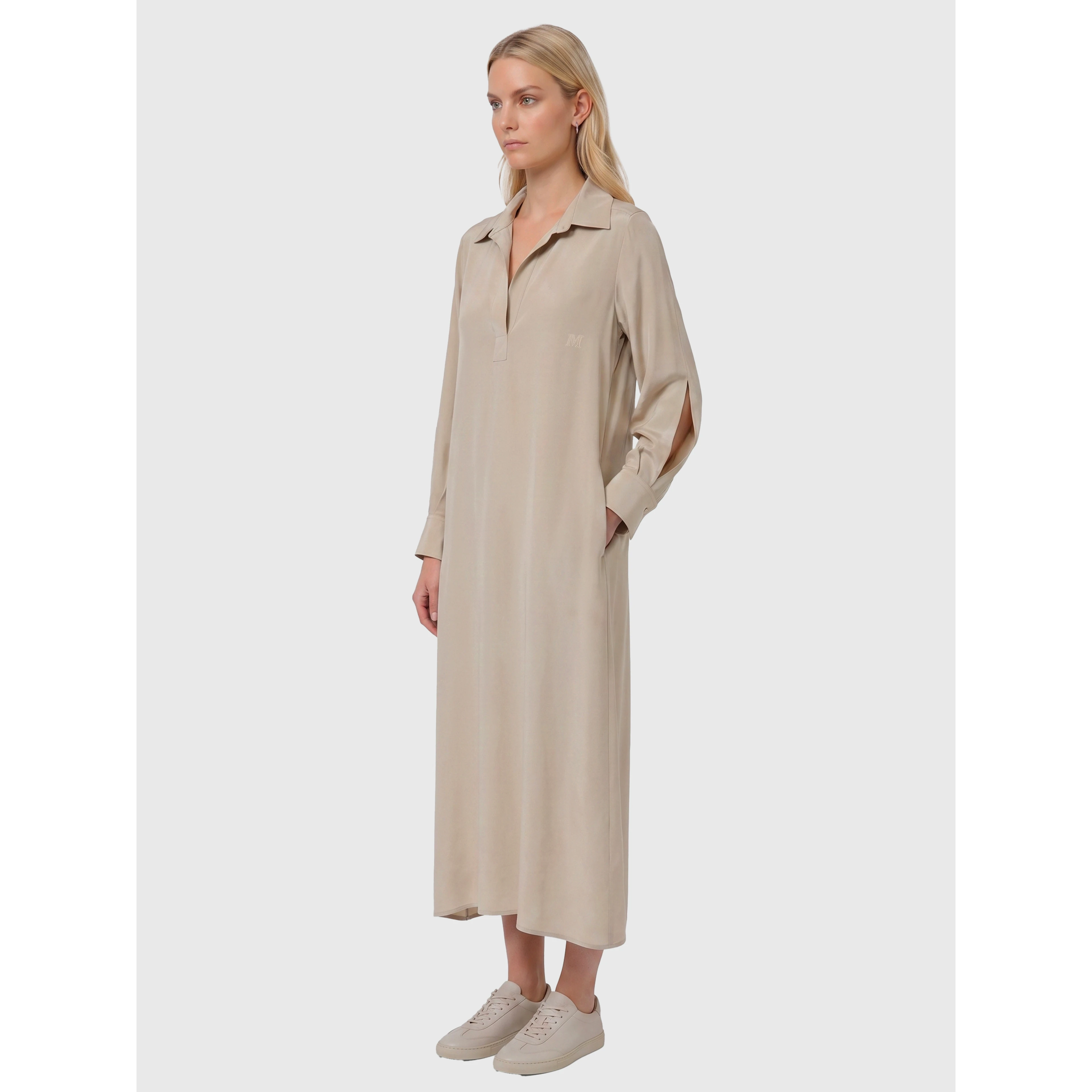 Gambero silk polo dress