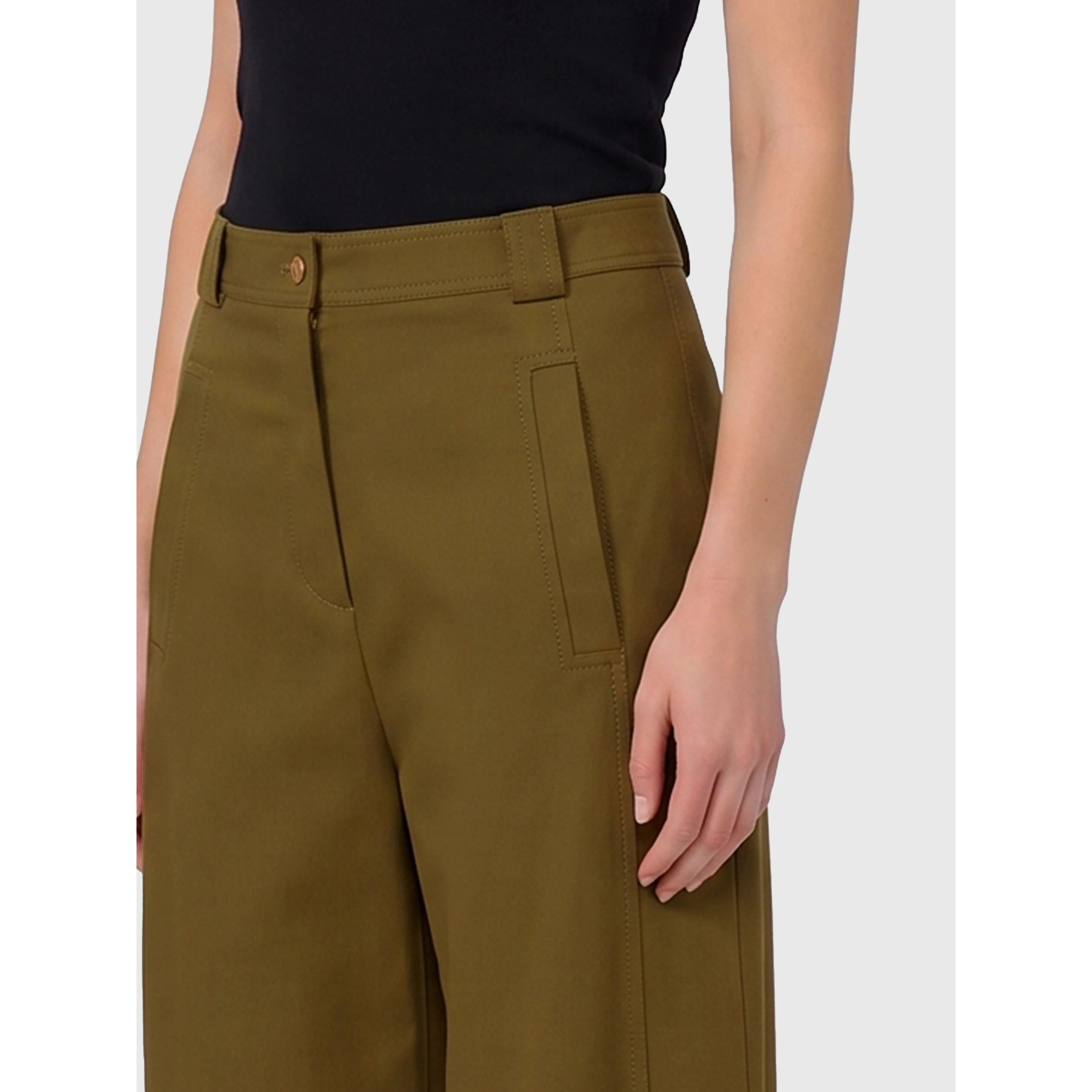 Adorni stretch cotton canvas trousers