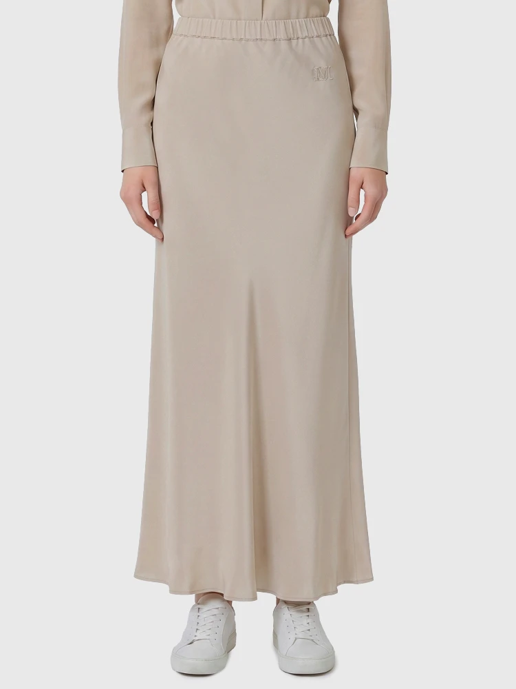 Long Sospiro silk skirt