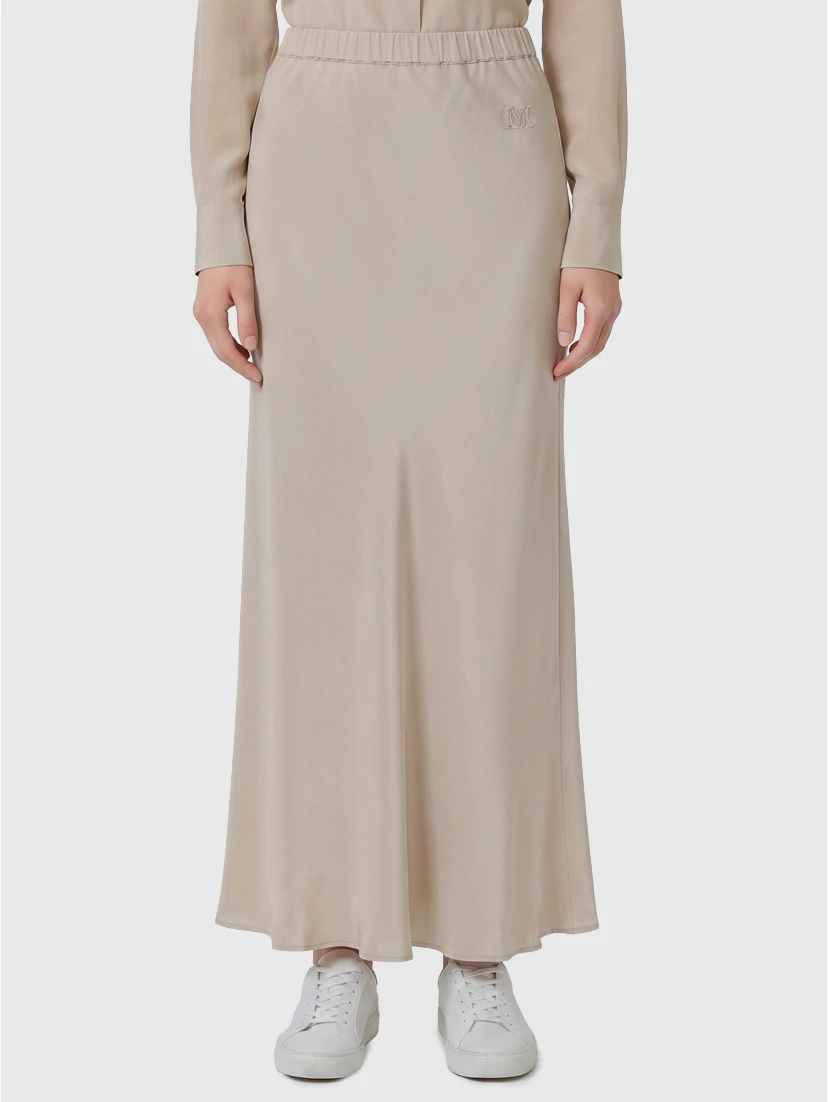 Long Sospiro silk skirt