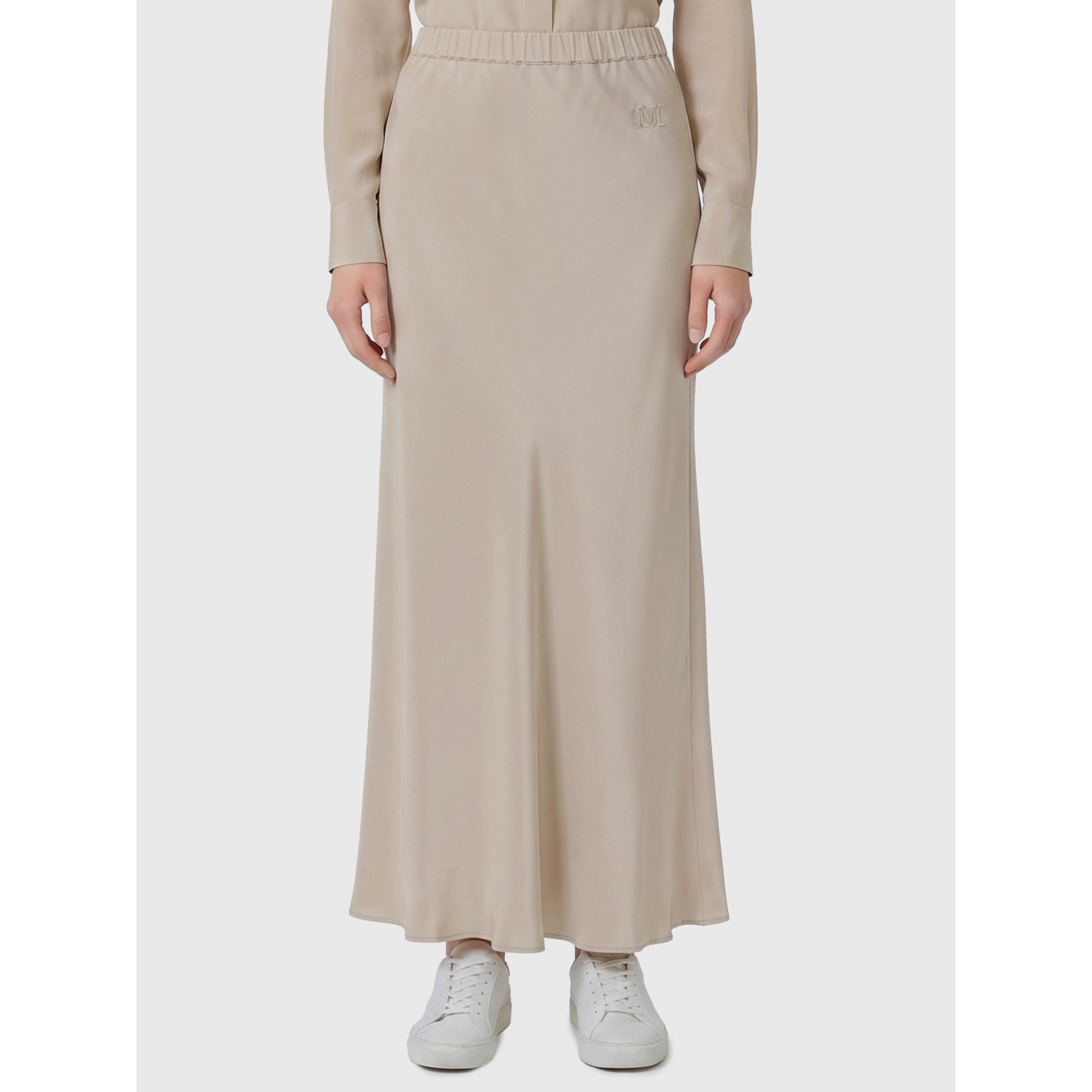 Long Sospiro silk skirt