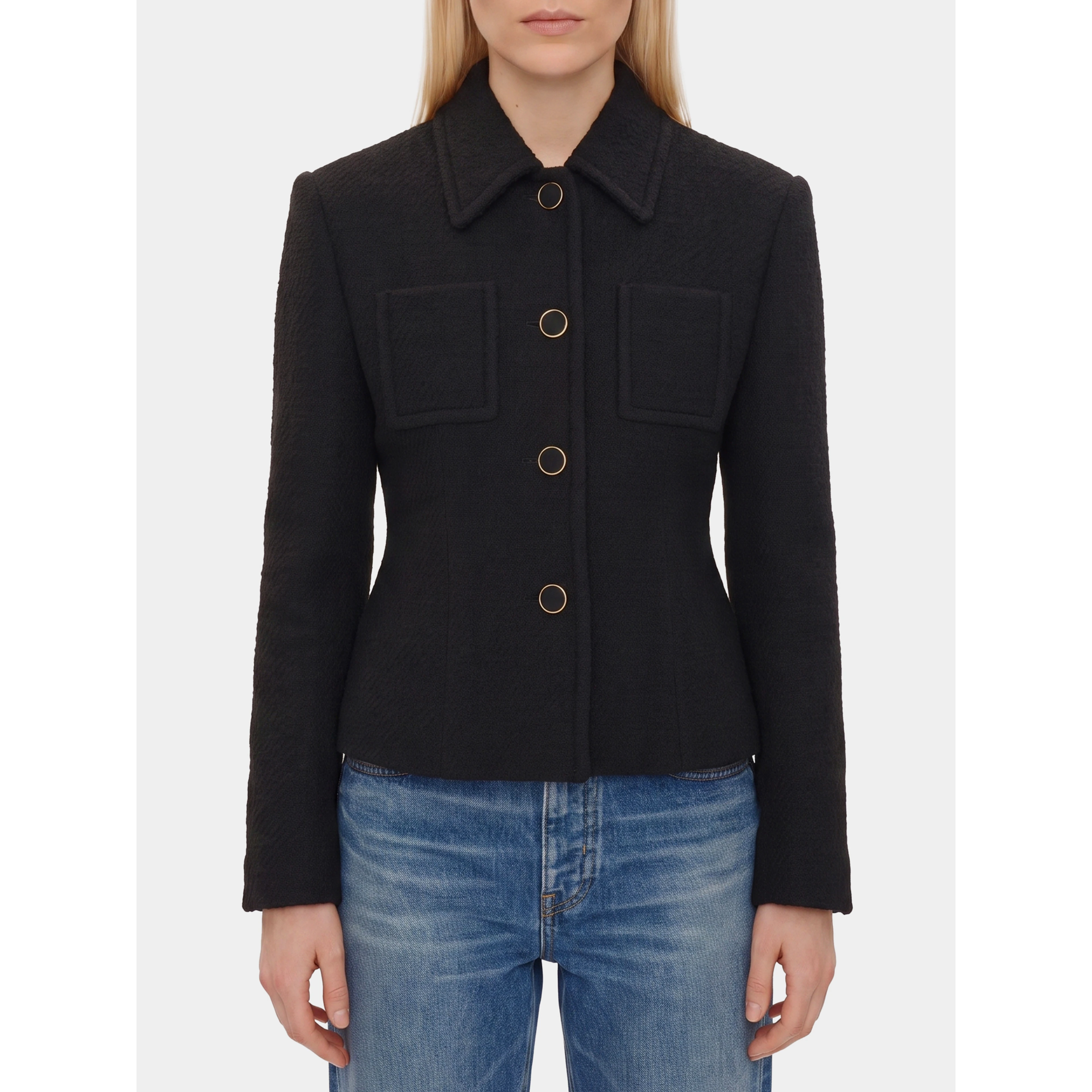 Fitted tailored jacket