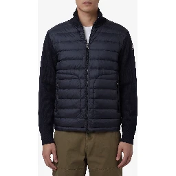Padded zip cardigan