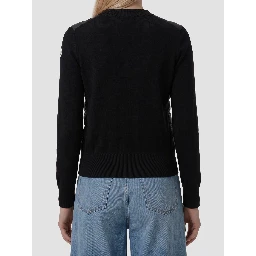 Padded wool zip cardigan