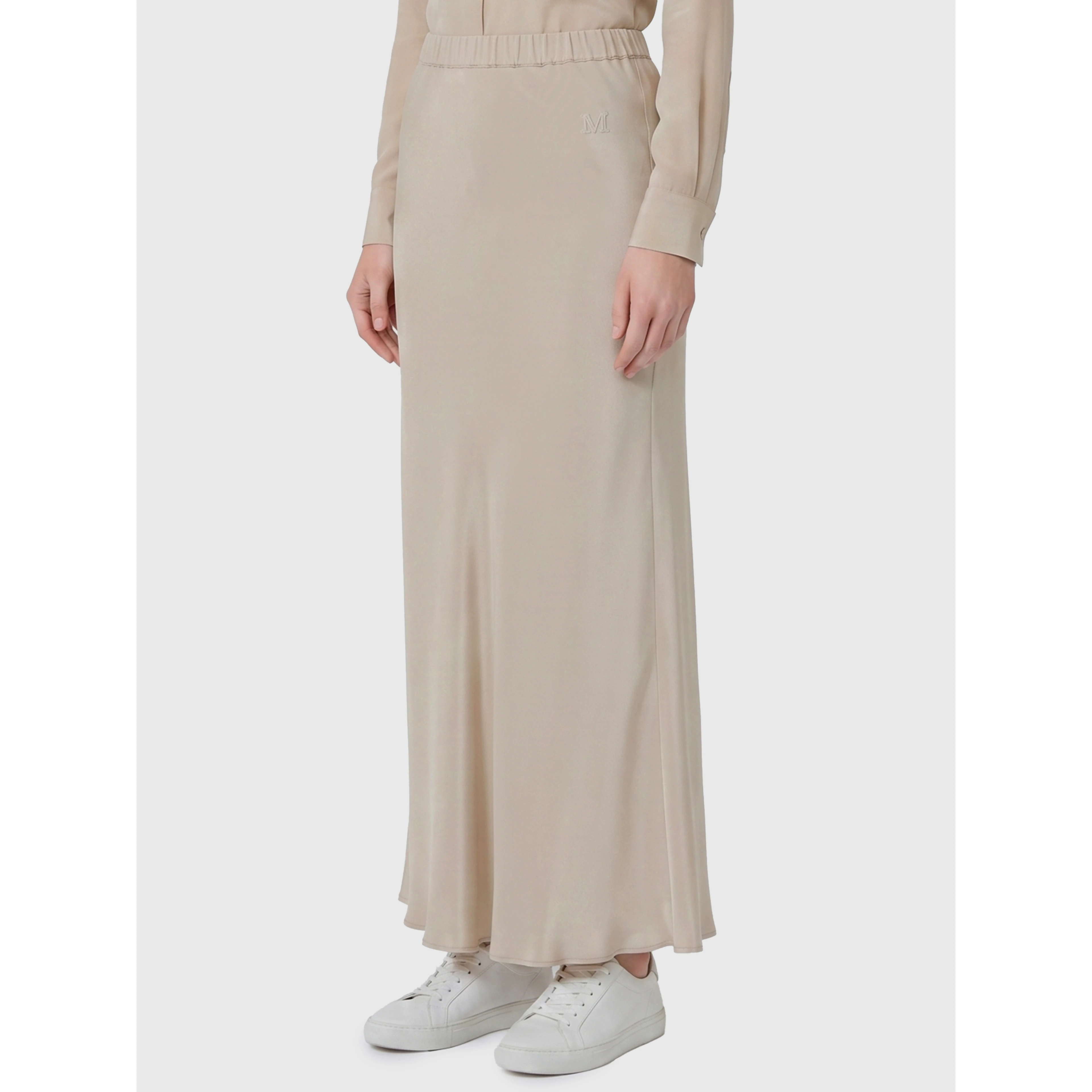 Long Sospiro silk skirt
