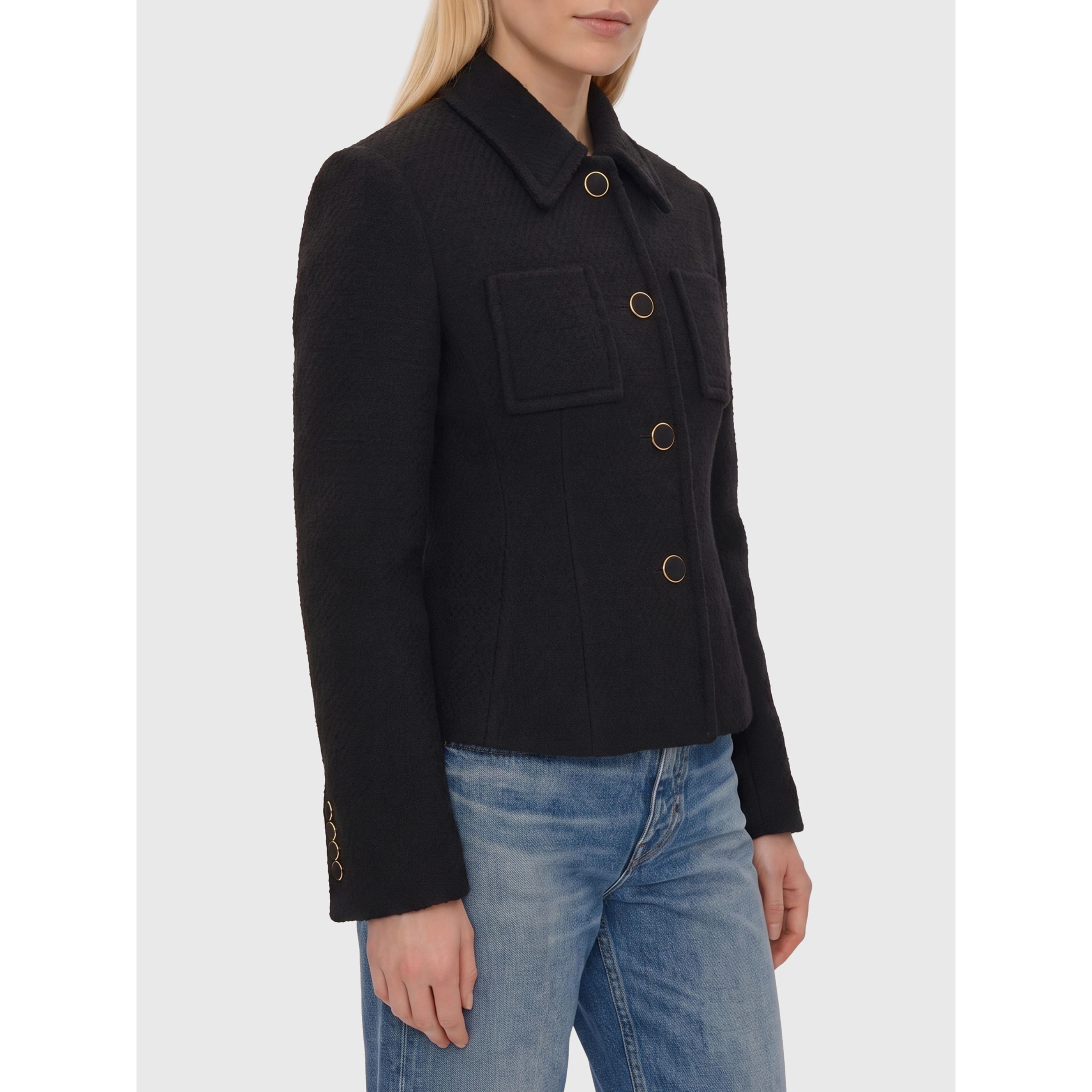 Fitted tailored jacket