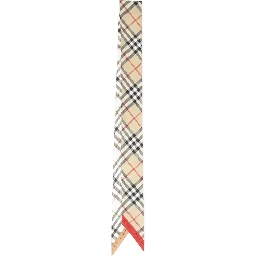 Burberry Check Silk Skinny Foulard