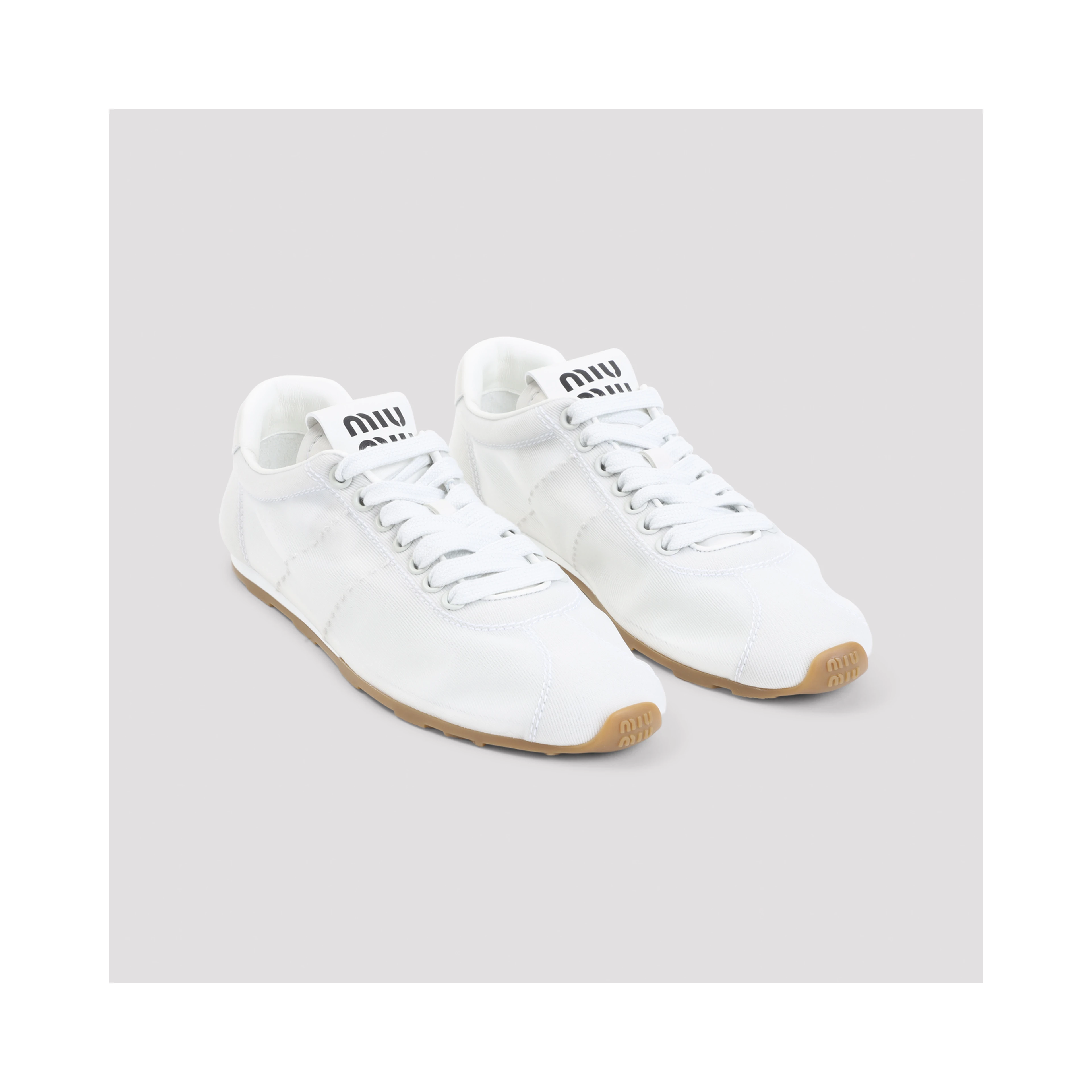 Miu Miu Lace Up Sneakers
