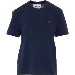 Ami Alexandre Matiussi T-shirts and Polos Blue