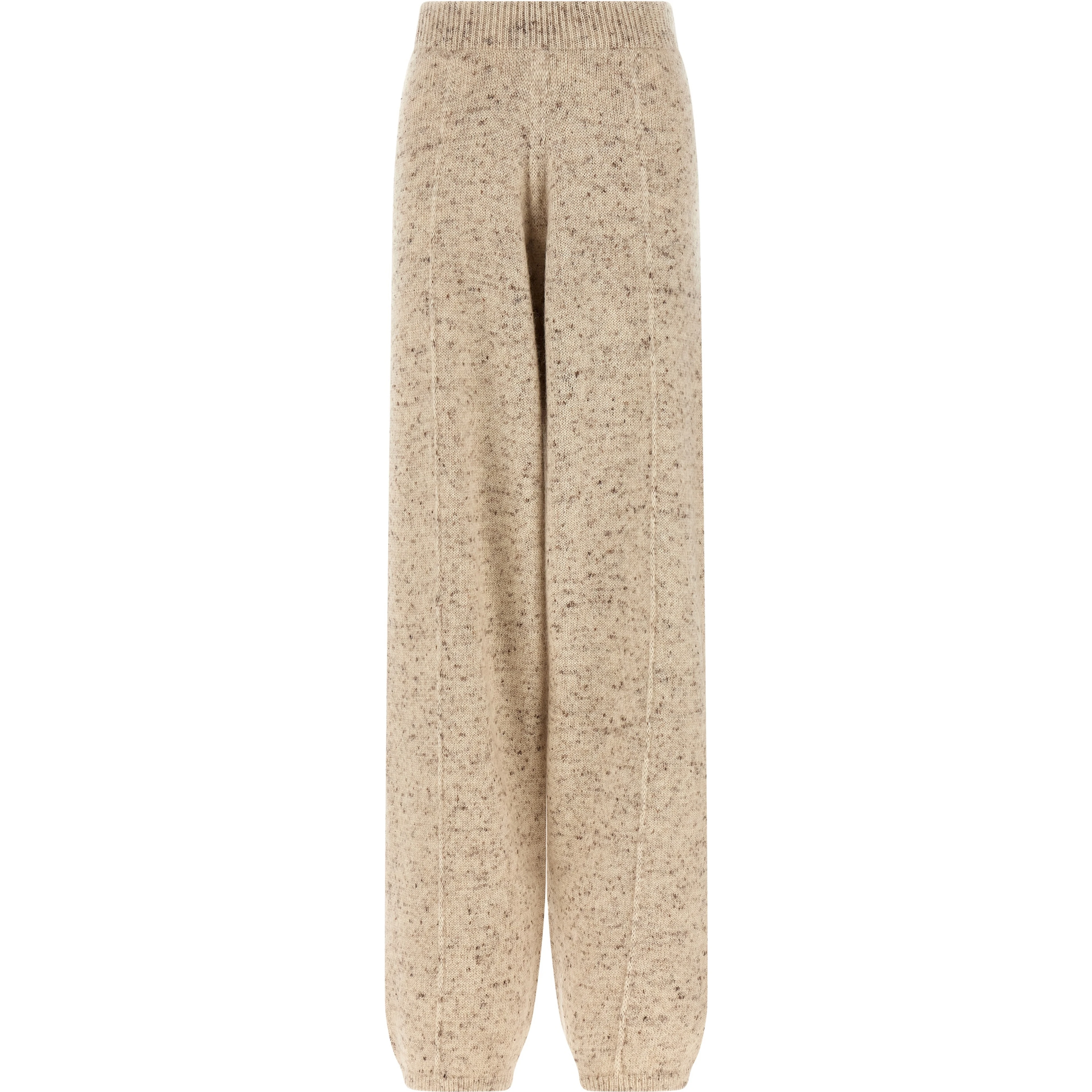 Beige Wool Athletic Pants