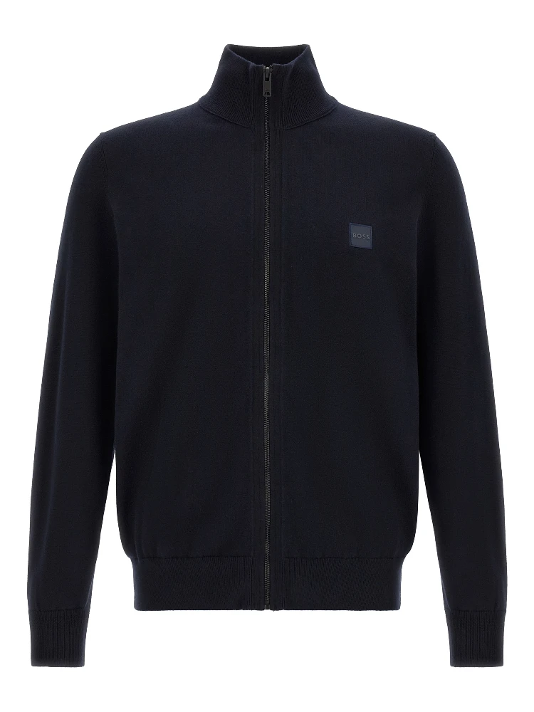 Blue Cotton Cardigan
