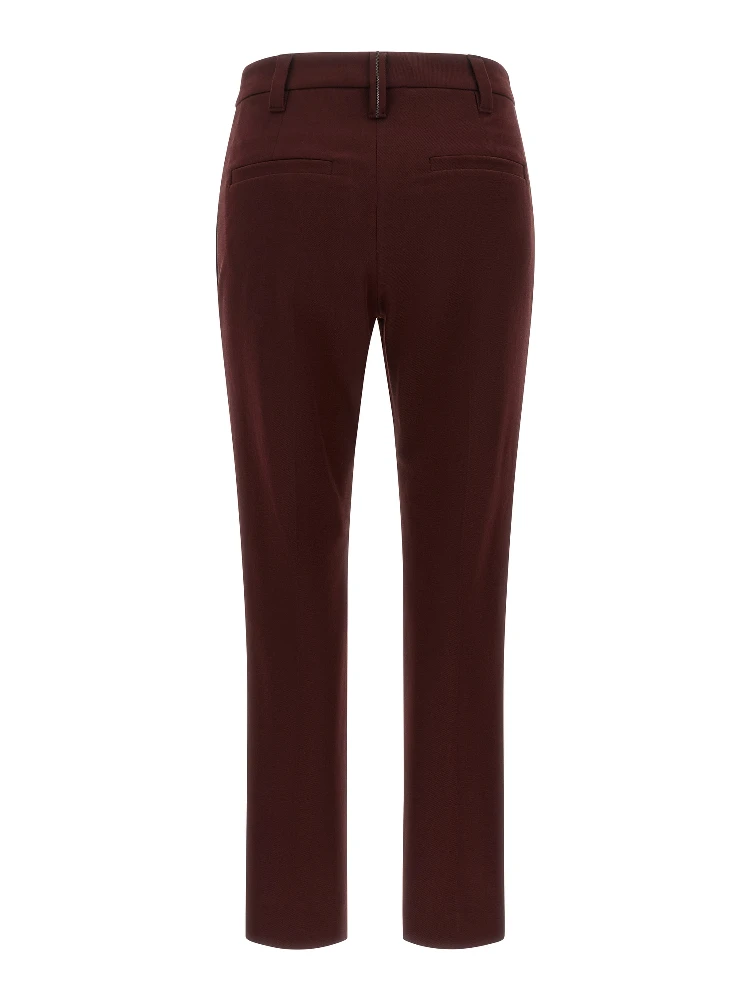 Bordeaux Cotton Casual Pants alternative