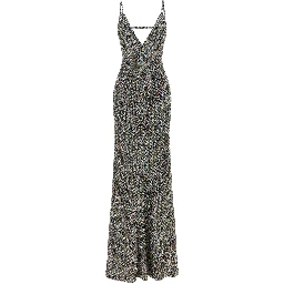 Multicolor Viscose Long Dress