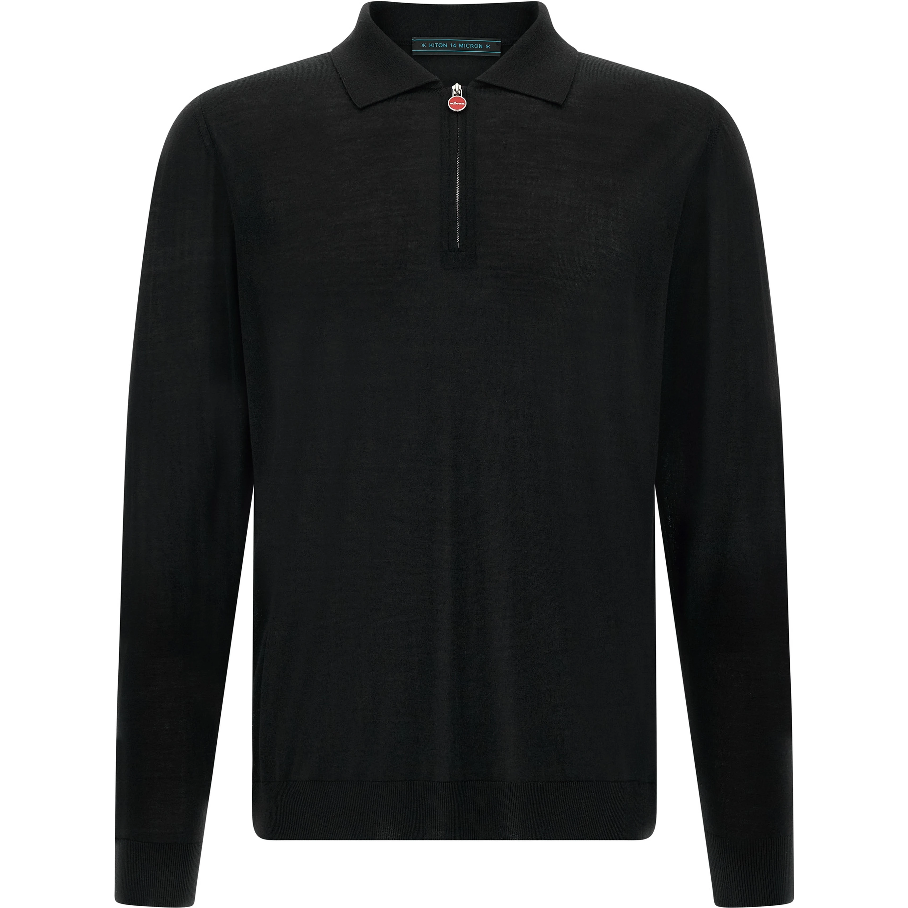 Black Wool Polo Shirt