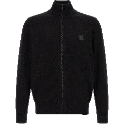 Black Cotton Cardigan