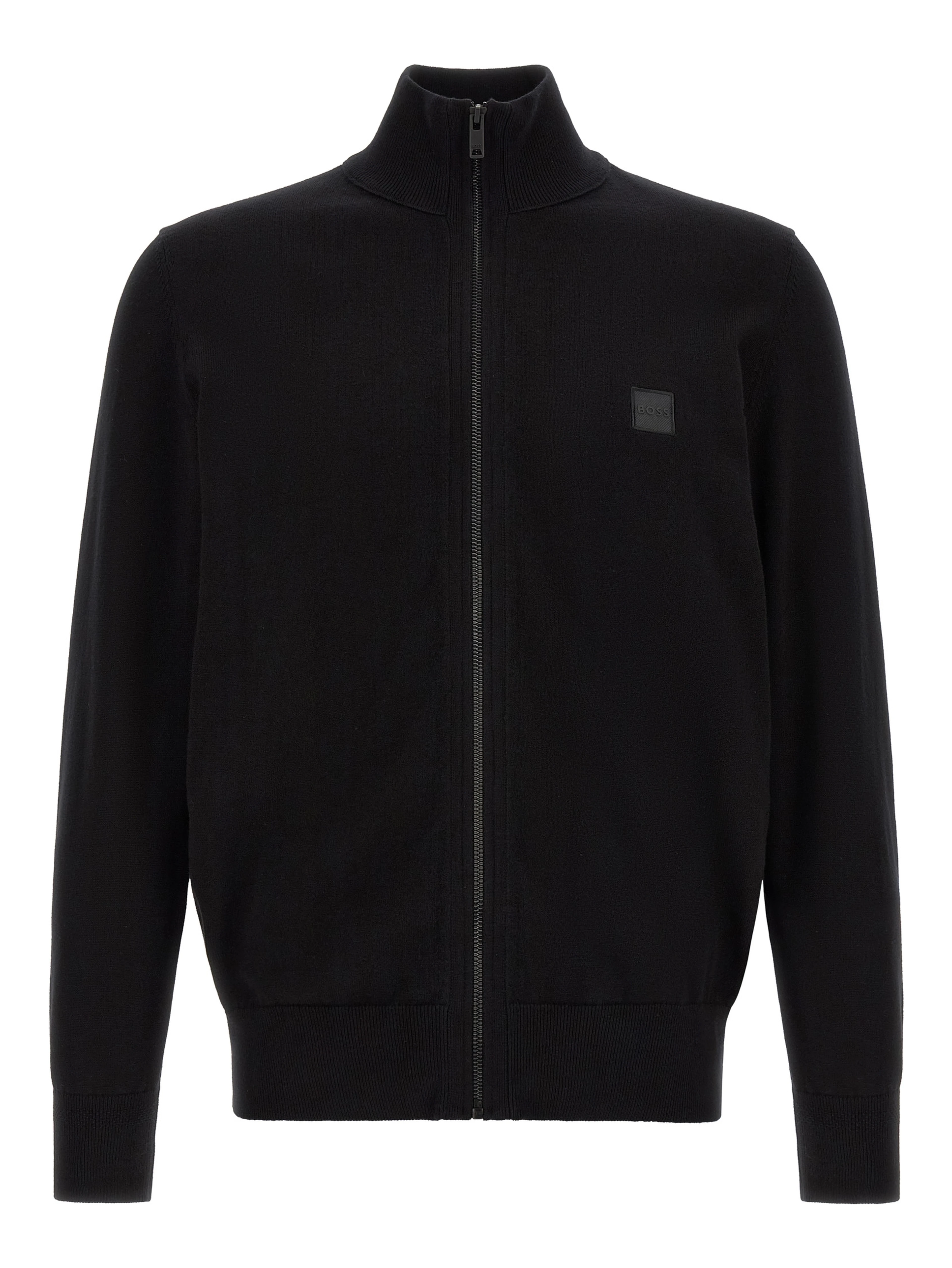 Black Cotton Cardigan