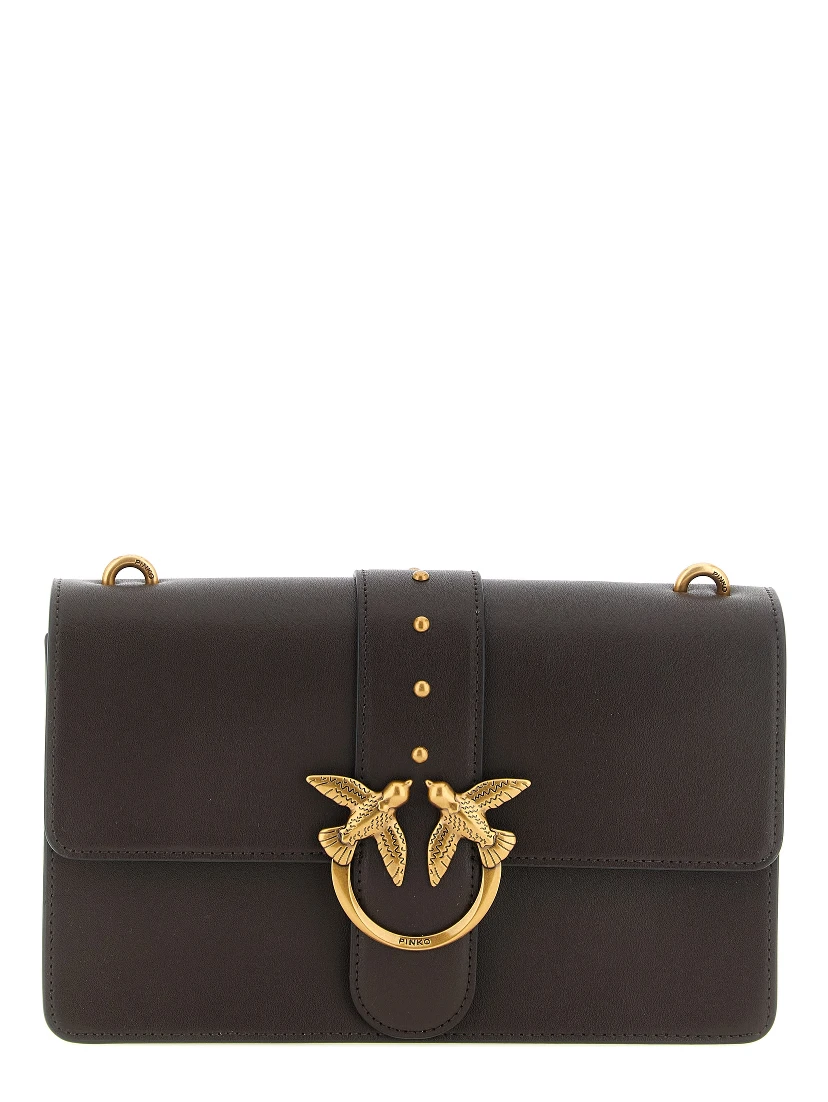 Brown Calfskin Crossbody Bag