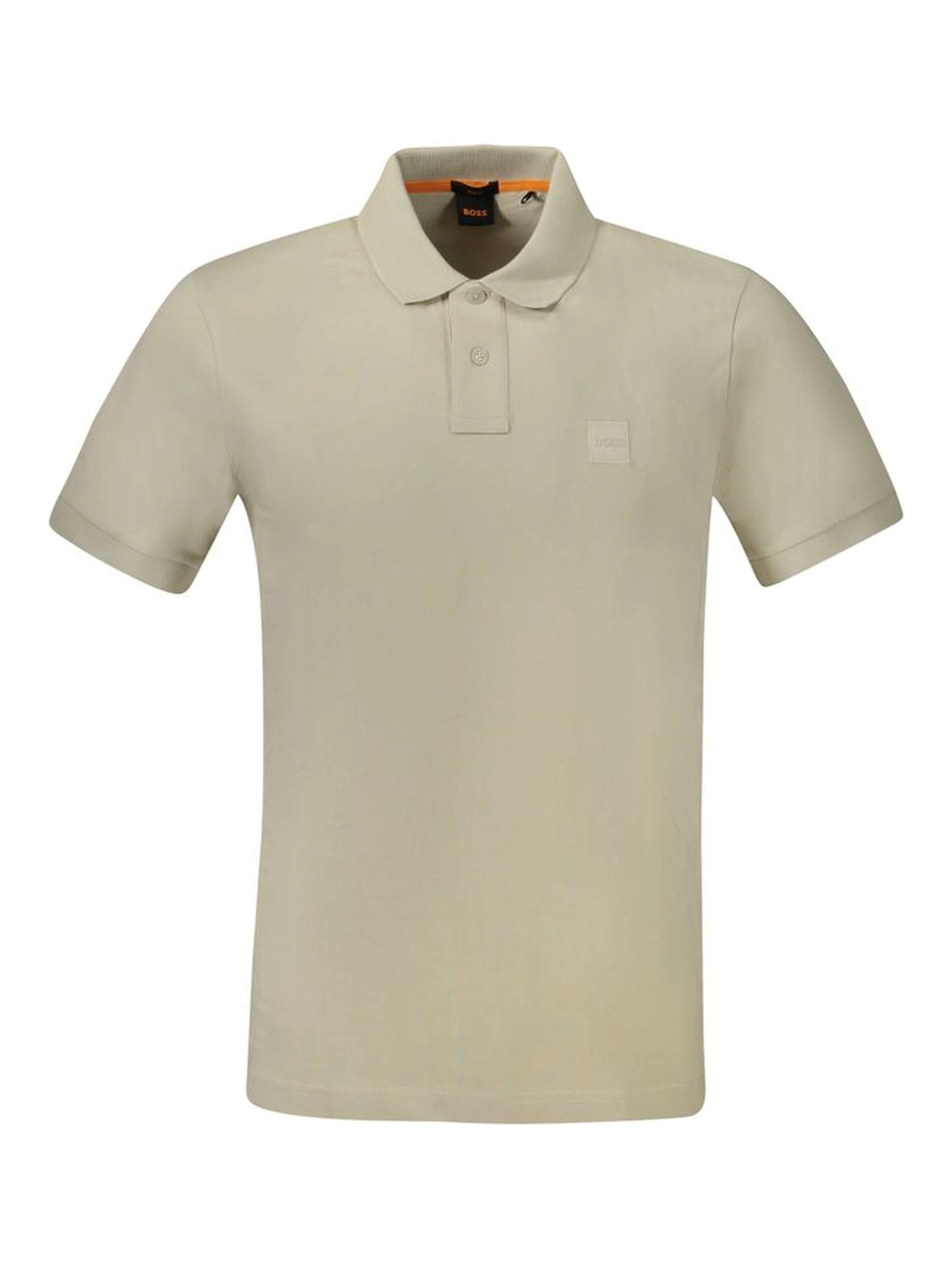 Beige Cotton Men's Polo