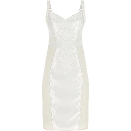 White Polyamide Midi Dress