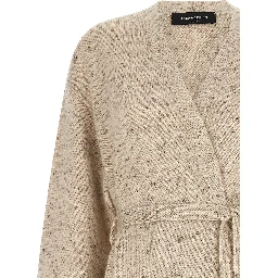 Beige Wool Cardigan
