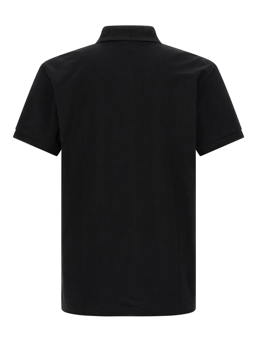 Black Cotton Polo Shirt