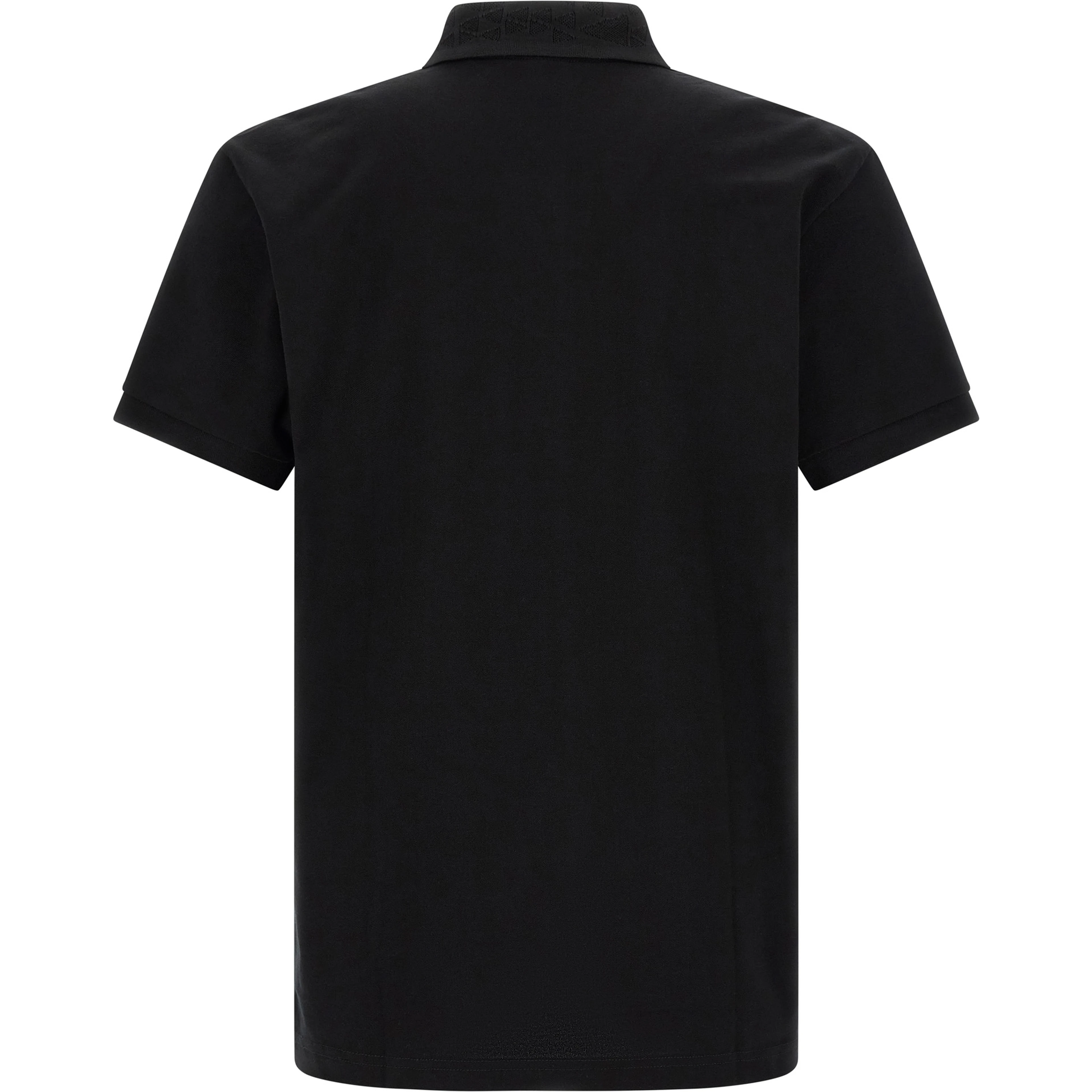 Black Cotton Polo Shirt