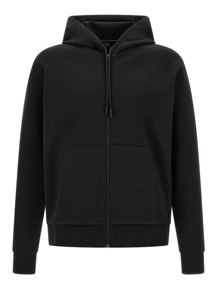 Black Cotton Sweatshirt