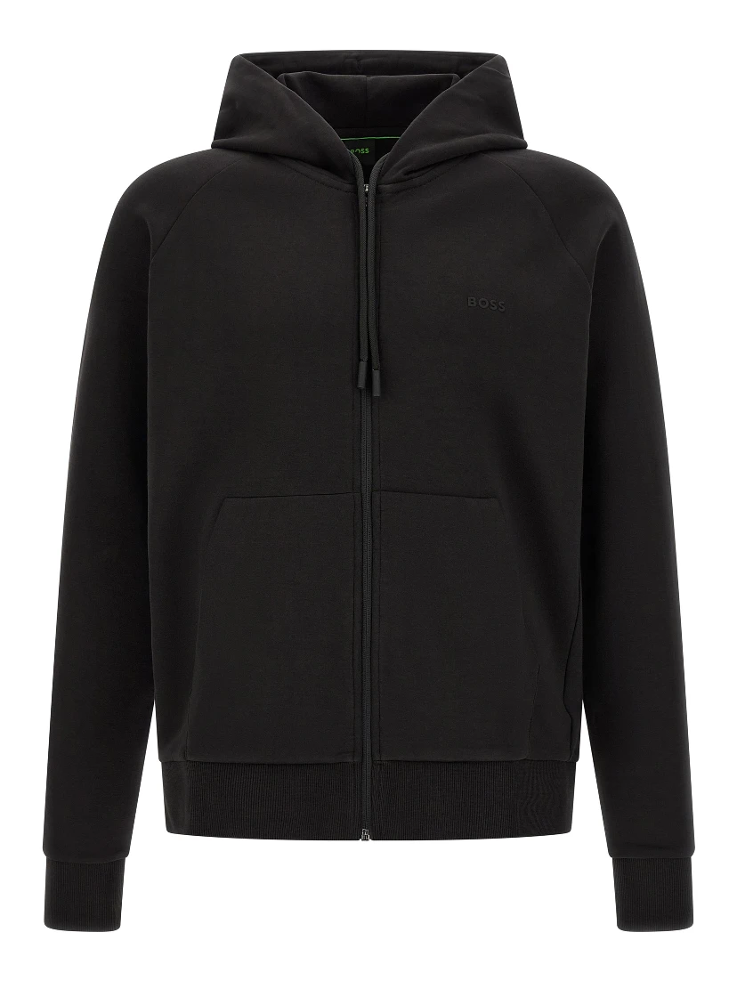 Black Cotton Sweatshirt