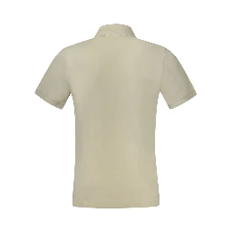 Beige Cotton Men's Polo
