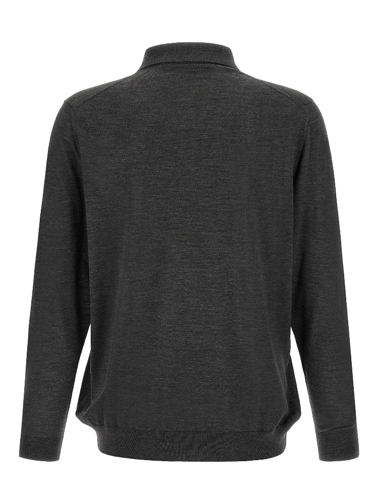 Gray Wool Polo Shirt alternative