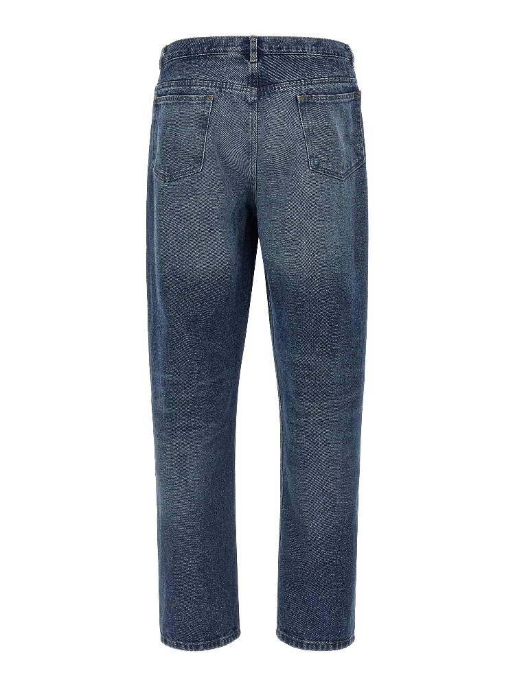 Blue Cotton Straight-Leg Jeans alternative