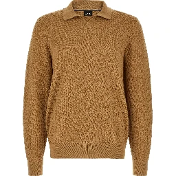 Brown Cotton Polo Shirt