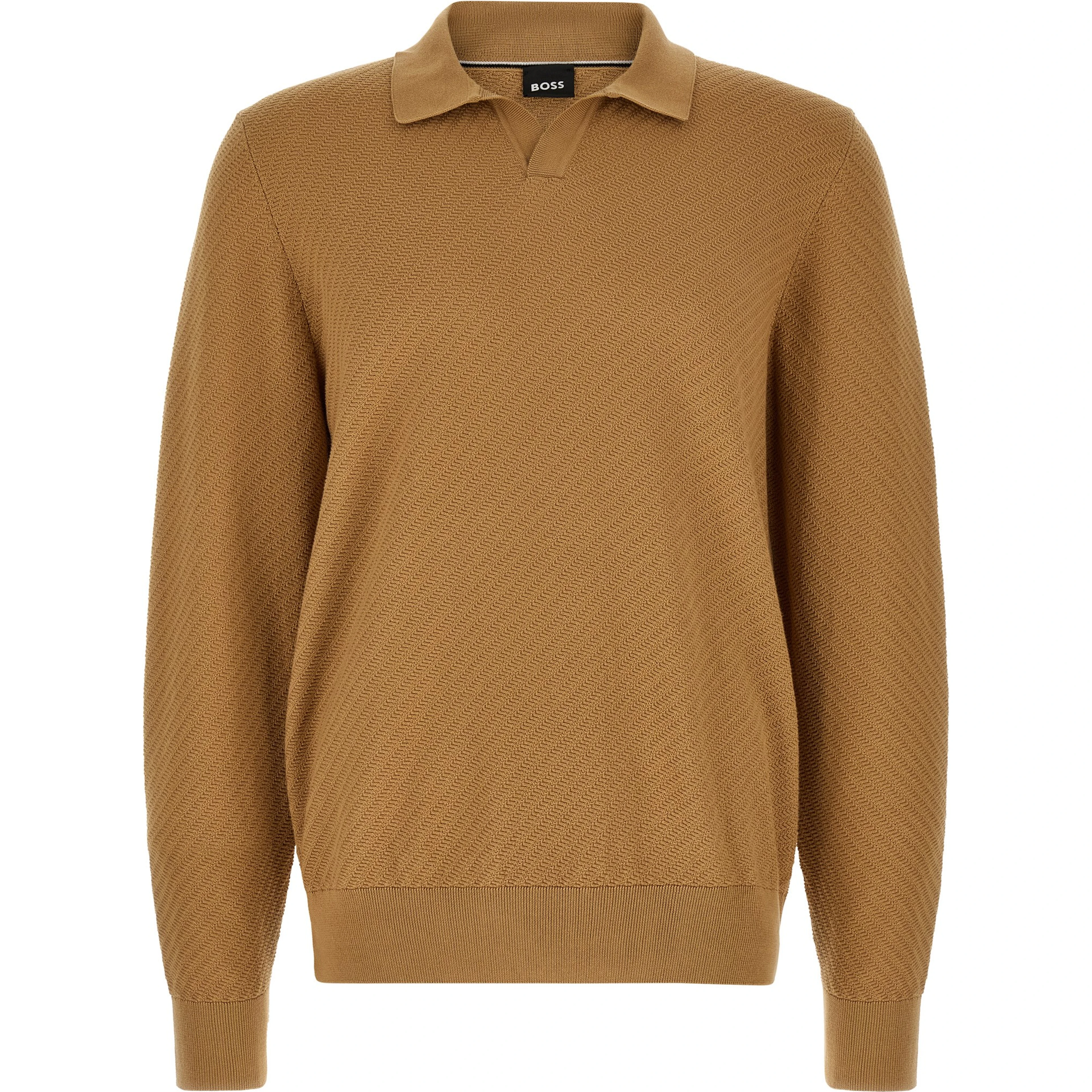 Brown Cotton Polo Shirt