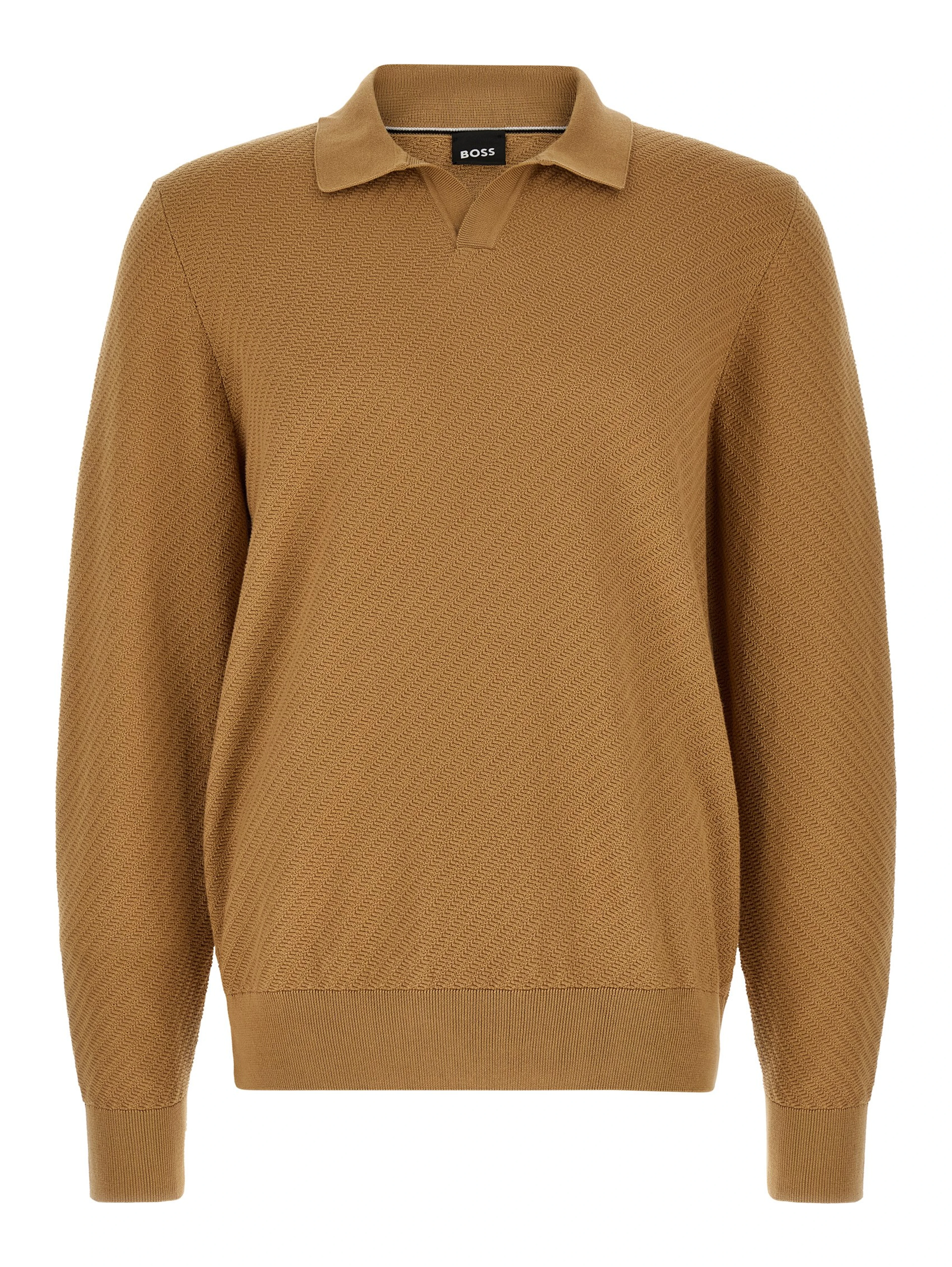 Brown Cotton Polo Shirt