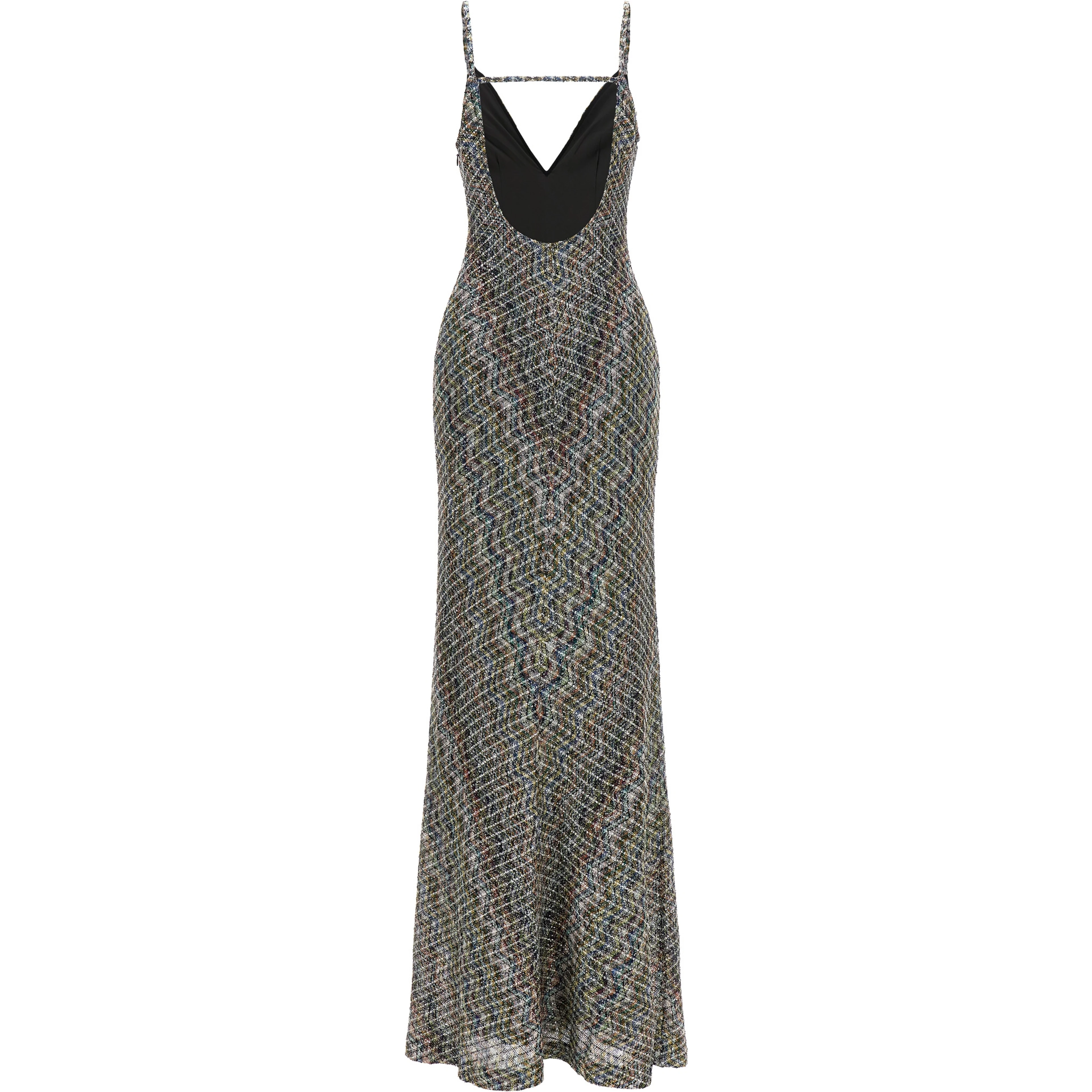 Multicolor Viscose Long Dress