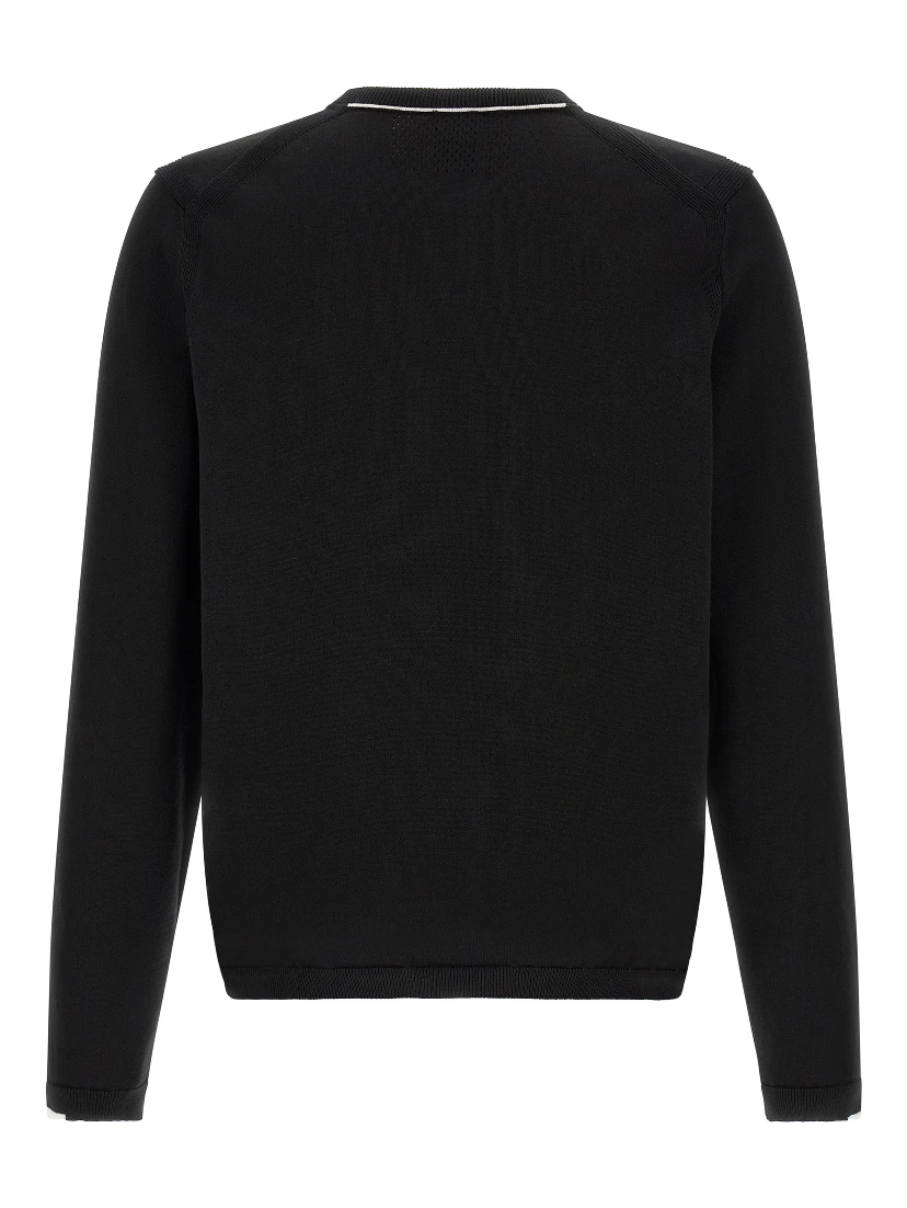 Black Cotton Cardigan