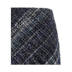 Blue Wool Long Skirt