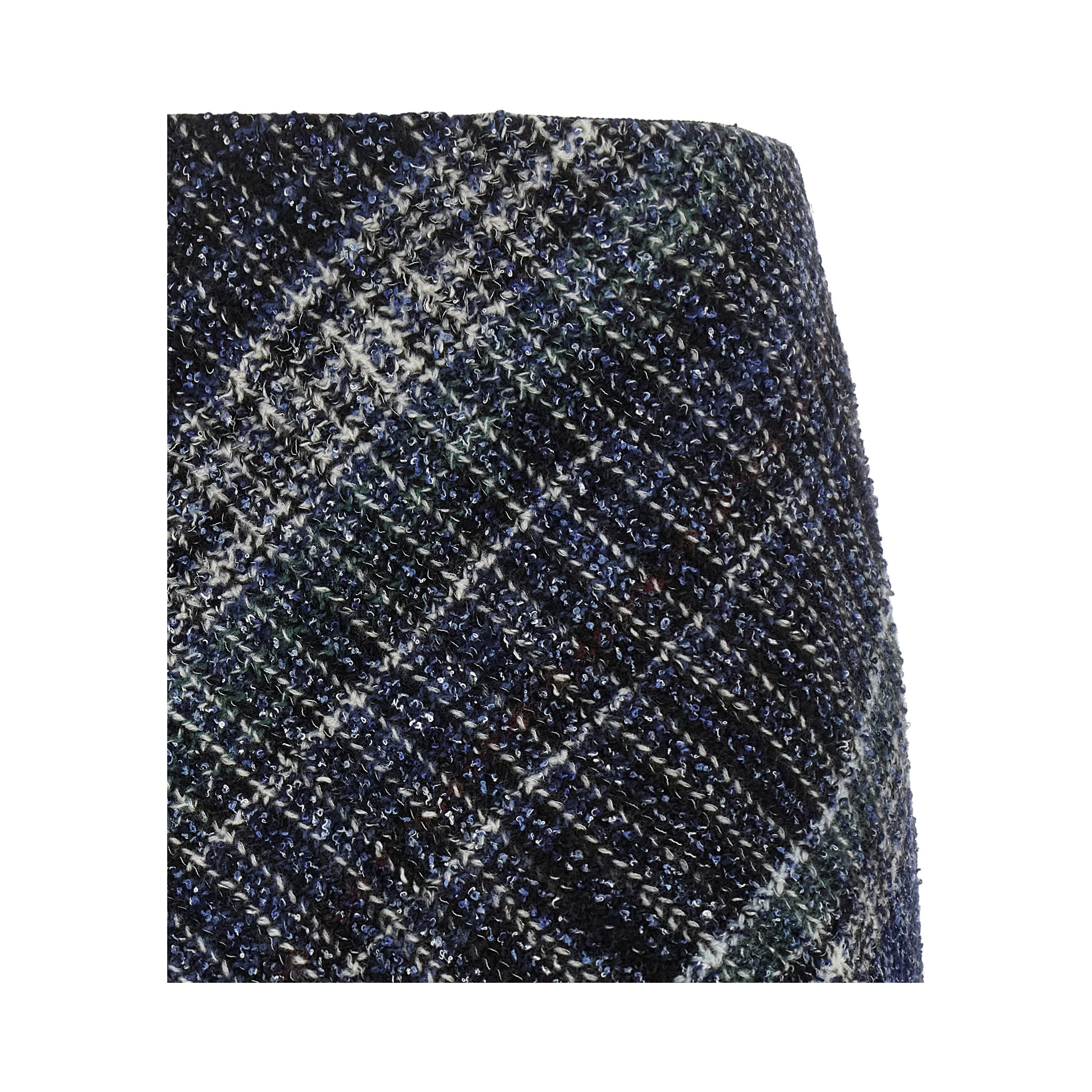 Blue Wool Long Skirt
