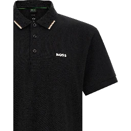 Black Cotton Polo Shirt